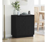 Sideboard w/ Door, Kitchen Storage Cupboard, Cabinet Buffet with LED Lights Unit