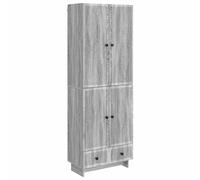 Sideboard & Wall Cabinet Set 2pc. Grey Sonoma 66 x 34.5 x 95 cm Engineered Wood