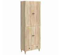 Sideboard & Wall Cabinet Set Engineered Wood Sonoma Oak 66 x 34.5 x 95 cm Plus