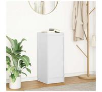 Sideboard White 29.5x34x76 cm Engineered Wood 1 Door Shelf Wall-Mountable Slim.