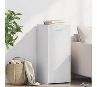 Sideboard White 40x42.5x93 cm Engineered Wood 1 Drawer 1 Door Modern Minimalist