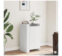 Sideboard White 45x35x75 cm Engineered Wood 1 Door Compact Modern Storage Extra