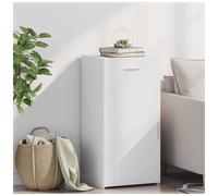 Sideboard White 45x42.5x93cm Engineered Wood 1 Drawer 1 Door Slim Modern Storage