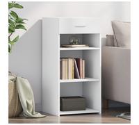 Sideboard White 45x42.5x93cm Engineered Wood Minimalist Storage Cabinet & Drawer