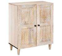 Sideboard White 60 x 33 x 75 cm Solid mango wood