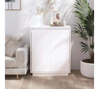 Sideboard White 60x34x75 cm Solid Wood Pine