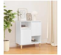 Sideboard White 60x35x70cm Engineered Wood Minimal Storage Cabinet with Legs 2dr