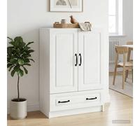 vidaXL Sideboard with Drawer White 66 x 34.5 x 92 cm Engineered Wood