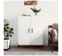 Sideboard White 69.5x34x90cm Engineered Wood 2-Door Storage Cabinet Modern Slim