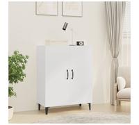 Sideboard White 70x34x90 cm Engineered Wood Slim Storage Cabinet Modern Console