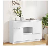 vidaXL Sideboard with Drawer White 100 x 30 x 65.6 Engineered Wood