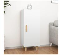 Sideboard White Engineered Wood 34.5x34x90cm Compact Modern Storage Unit Hallway