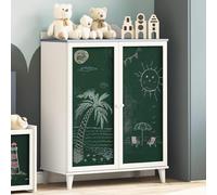 vidaXL Cabinet with Two Doors and Chalkboard Front ROROS