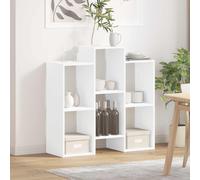 Sideboard White Engineered Wood 90x30x90 cm Modern Minimal Storage Side Shelving