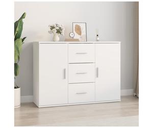 Sideboard White Engineered Wood 91x29.5x65 cm Minimalist Storage Cabinet Unit UK