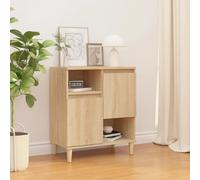 Sideboard with 4 Compartments & 2 Doors Kitchen Storage Cupboard Buffet Unit