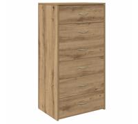 Sideboard with 6 Drawers Cabinet Cupboard Highboard Engineered Wood vidaXL