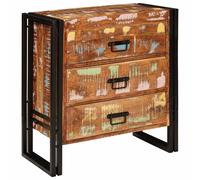 Sideboard with Drawer Brown Modern Solid Indoor Storage Contemporary vidaXL