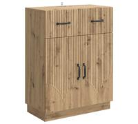 Sideboard with Drawer Engineered Wood Buffet Storage Shelves Kitchen vidaXL