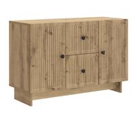 Sideboard with Drawer Engineered Wood Modern Storage Unit Rectangle vidaXL
