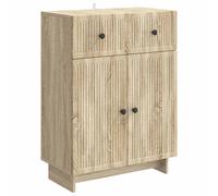 vidaXL Sideboard Grey Sonoma 66 x 34.5 x 90 cm Engineered Wood