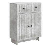 vidaXL Sideboard Grey Sonoma 66 x 34.5 x 90 cm Engineered Wood