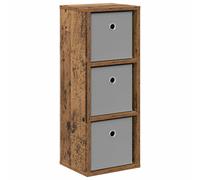 vidaXL 3 Drawer Black Oak Sideboard - Size: 84.5 x 30.5 x 27cm - Wilko