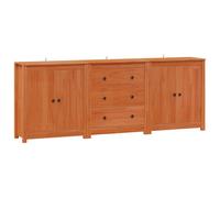 Sideboard with Drawer with Shelf 3 pcs Solid Pine Wood Storage Indoor vidaXL