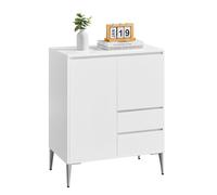 Sideboard with Drawers and Adjustable Shelves, Cloud White