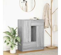 Sideboard with Drawers and Doors Grey Sonoma 73x31x90 cm Berkfield Home Grey One Size