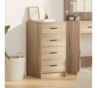 Sideboard with Drawers Buffet Storage Contemporary Engineered Wood vidaXL