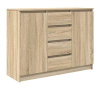 Sideboard with Drawers Engineered Wood Sideboard Cabinet vidaXL