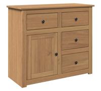 Sideboard with Drawers Side Cabinet Cupboard Highboard Solid Wood Pine vidaXL