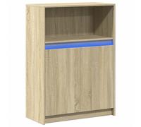 Sideboard with LED Cupboard Side Cabinet Highboard Engineered Wood vidaXL