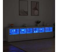 Sideboard With Led Lights 283X37X67 Cm