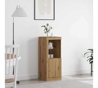 vidaXL LED Sideboard Brown 41 x 37 x 100 cm Engineered Wood, Brown