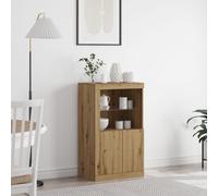 Sideboard with LED Lights Artisan Oak 60,5x37x100 cm Berkfield Home Brown One Size