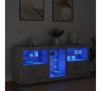 Sideboard With LED Lights Cupboard Highboard Storage Buffet Cabinet Unit vidaXL