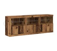 Sideboard with LED Lights Cupboard Highboard Storage Buffet Cabinet vidaXL