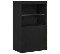 vidaXL LED Sideboard Black 60 x 37 x 100 cm Engineered Wood