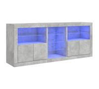 Sideboard with LED Lights Cupboard Highboard Storage Buffet Cabinet vidaXL