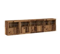 Sideboard with LED Lights Cupboard Highboard Storage Buffet Cabinet vidaXL