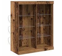 vidaXL LED Sideboard Old Wood 41 x 37 x 100 cm Engineered Wood - Brown, Brown