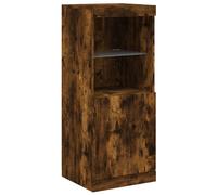 (brown oak) vidaXL Sideboard with LED Lights Cupboard Highboard Storage Cabinet Sonoma Oak