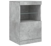 Vidaxl Sideboard With Led Lights Concrete Grey 41X37X67 Cm