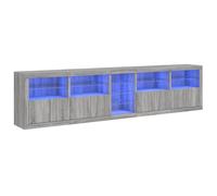 Sideboard with LED Lights Cupboard Highboard Storage Buffet Cabinet vidaXL