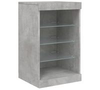 vidaXL Sideboard with LED Lights Concrete Grey 41x37x67 cm