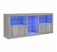 Sideboard with LED Lights Cupboard Highboard Storage Buffet Cabinet vidaXL