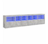 Sideboard with LED Lights Cupboard Highboard Storage Buffet Cabinet vidaXL