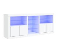 Sideboard with LED Lights Cupboard Highboard Storage Buffet Cabinet vidaXL
